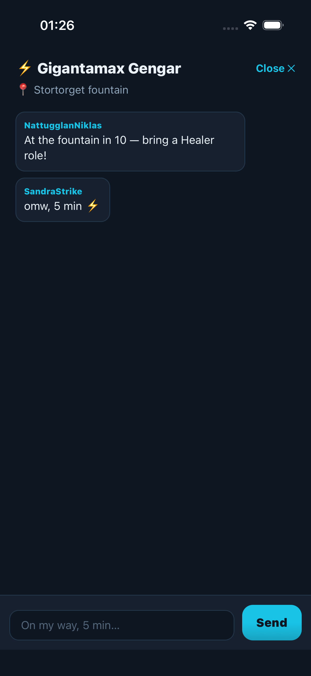 Rally chat